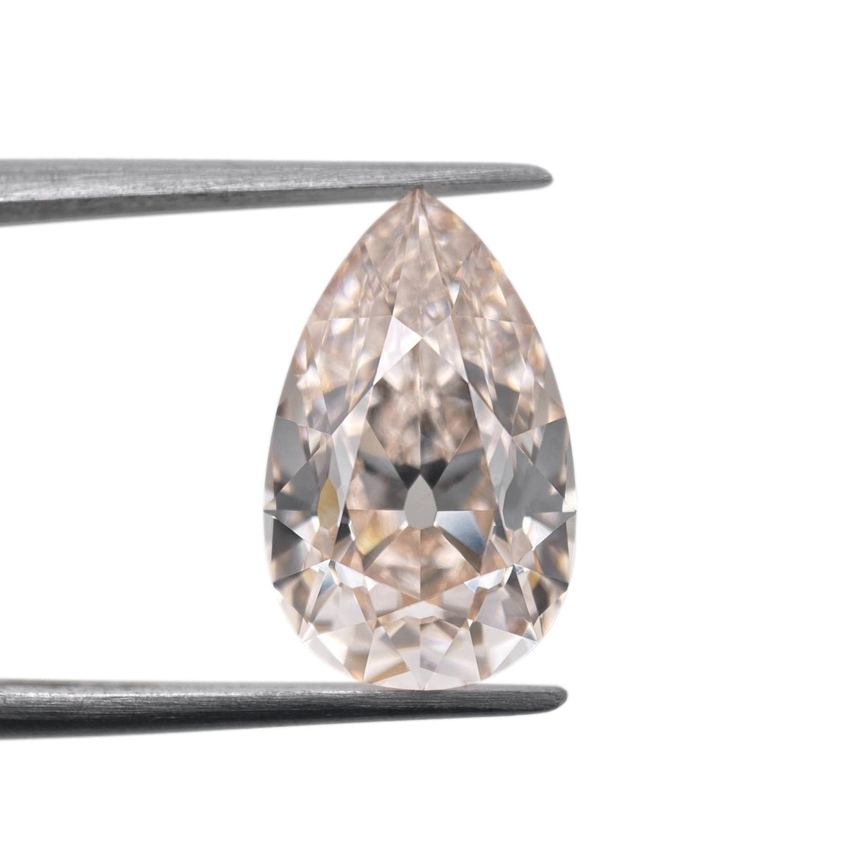 3.60ct | K/VVS2 Champagne Pear Shape Old Mine Cut Lab Diamond (IGI)-LITHOS Diamond
