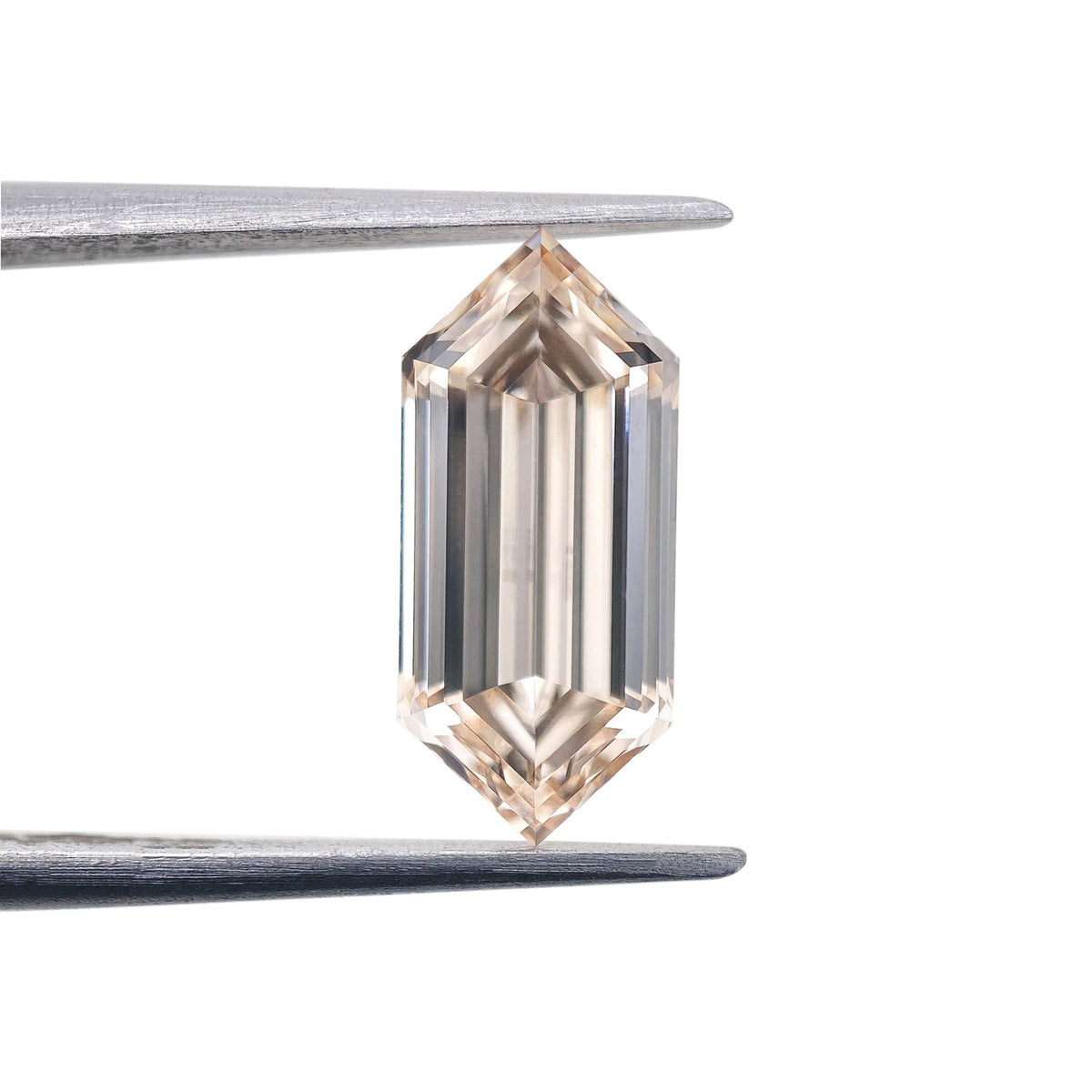2.43ct | O-P/VS1 Champagne Hexagon Shape Step Cut Lab Diamond (IGI)-LITHOS Diamond