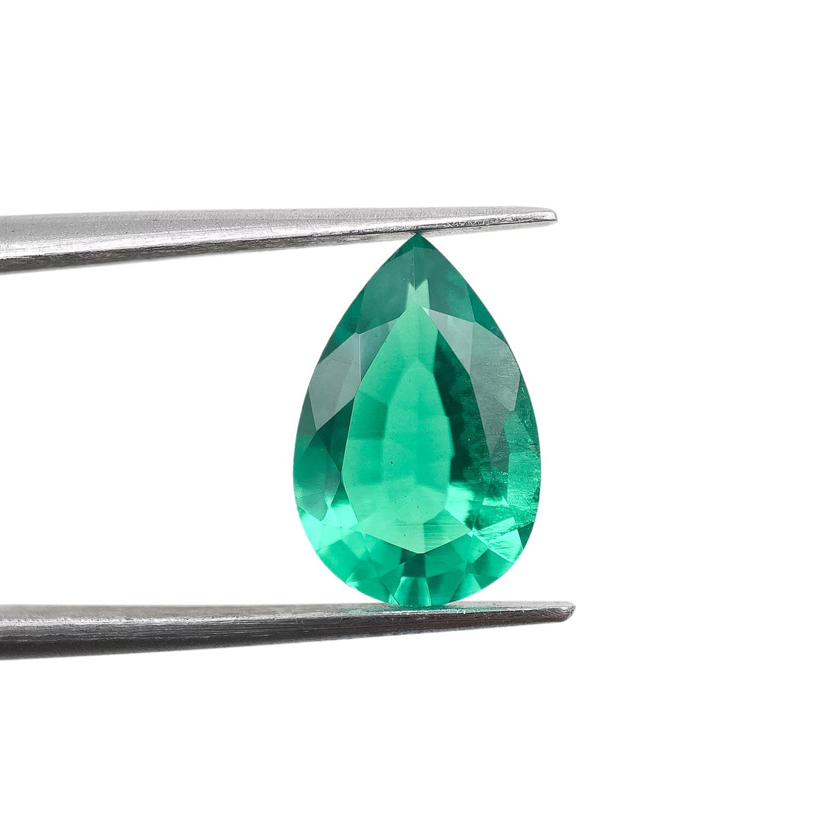 2.58ct | Brilliant Cut Pear Shape Lab Emerald