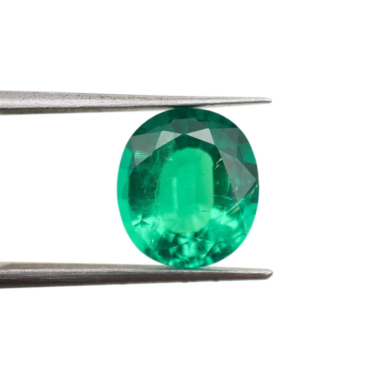 4.45ct | Brilliant Cut Oval Shape Lab Emerald (GSI)