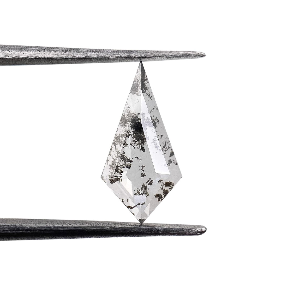 1.20ct | Salt & Pepper Kite Shape Rose Cut Lab Diamond