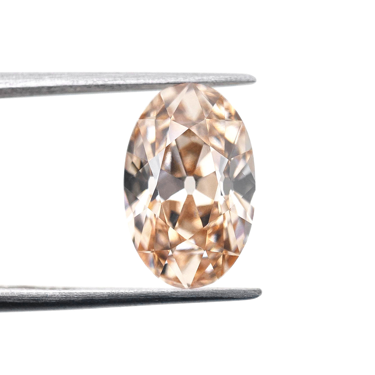 3.19ct | O-P/VS1 Champagne Oval Shape Old Mine Cut Lab Diamond (IGI)-LITHOS Diamond