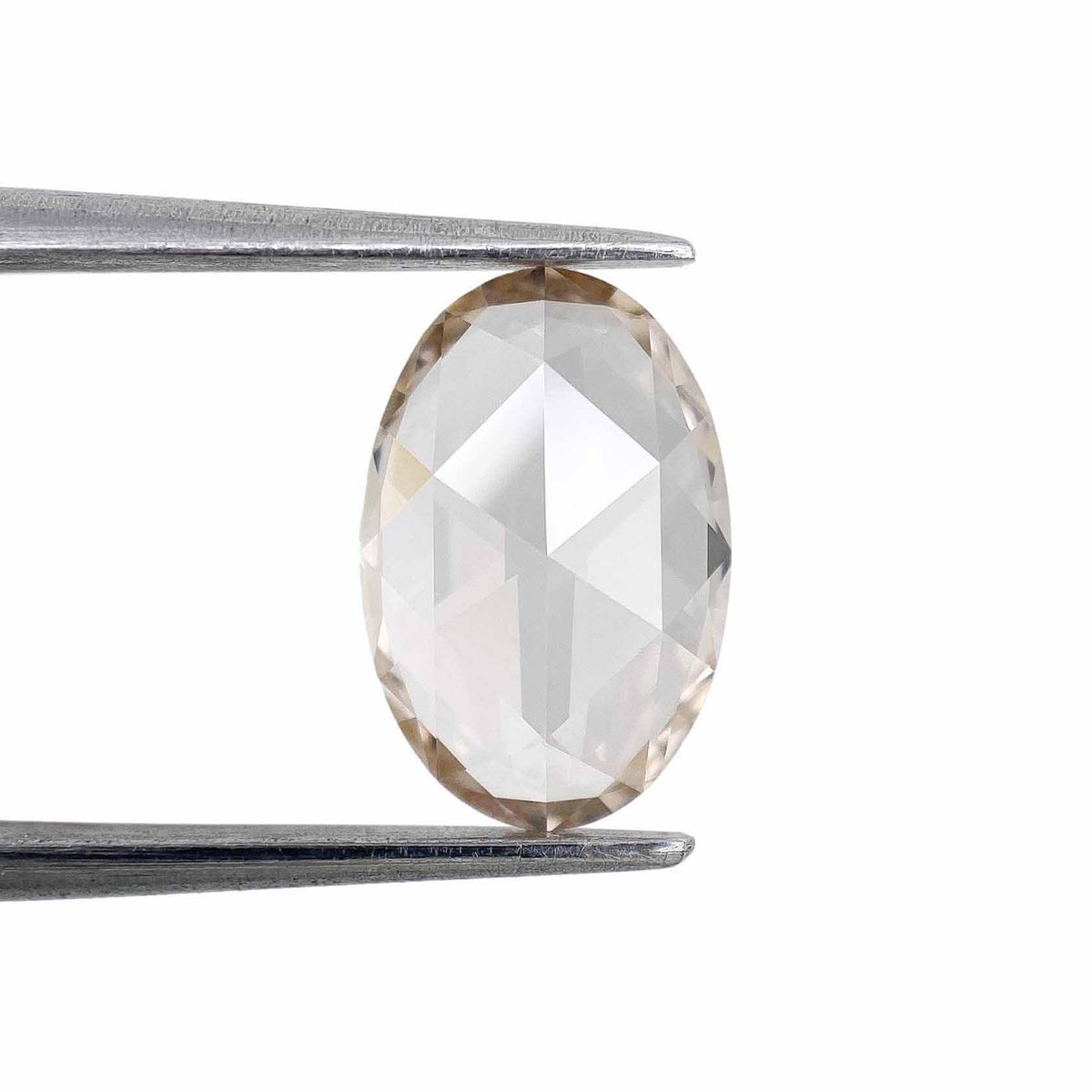 1.26ct | Light Brown/VVS2 Oval Shape Rose Cut Lab Diamond (IGI)-LITHOS Diamond