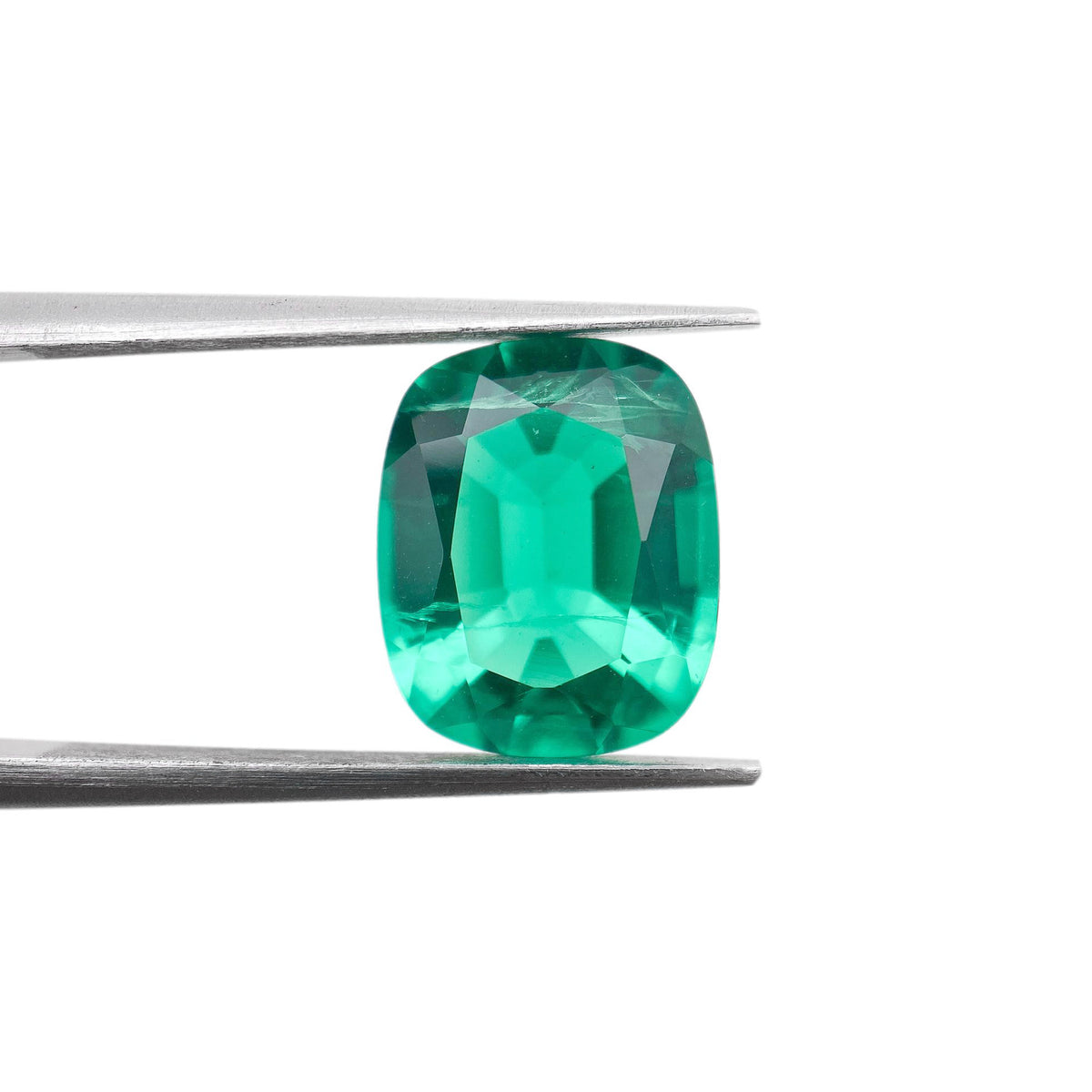 3.76ct | Brilliant Cut Cushion Shape Lab Emerald
