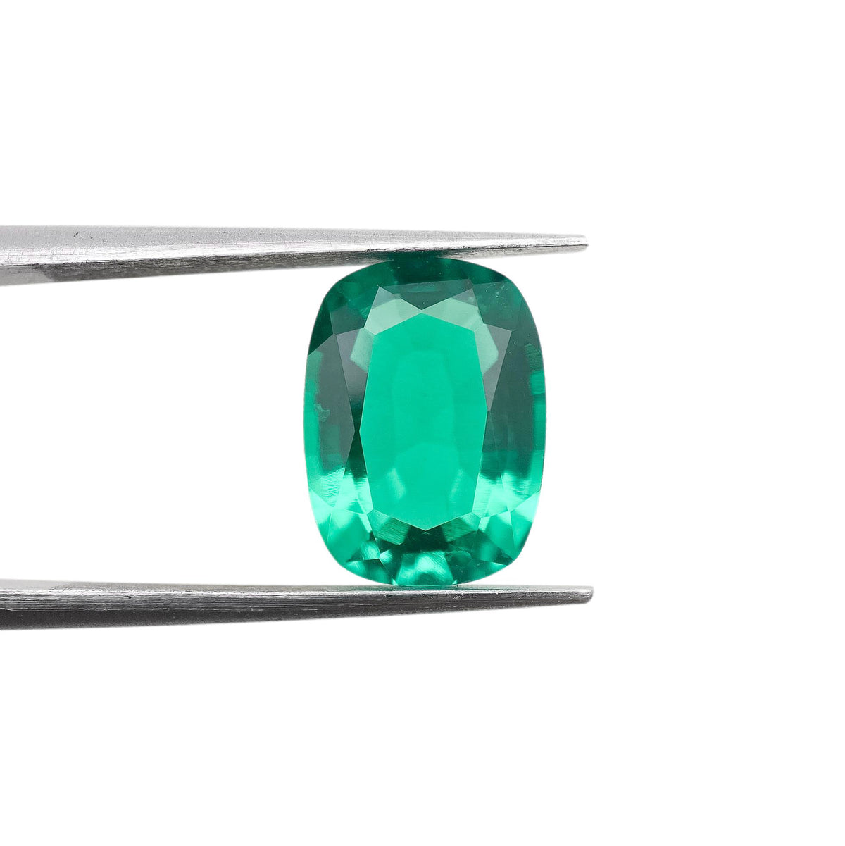 3.61ct | Brilliant Cut Cushion Shape Lab Emerald