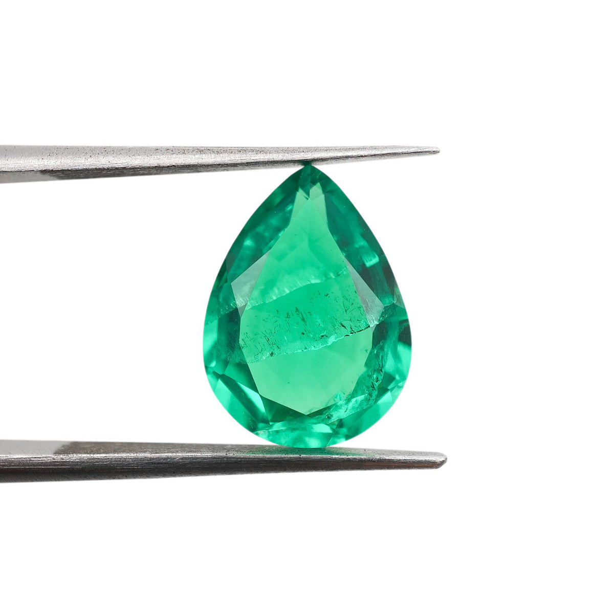 5.40ct | Brilliant Cut Pear Shape Lab Emerald