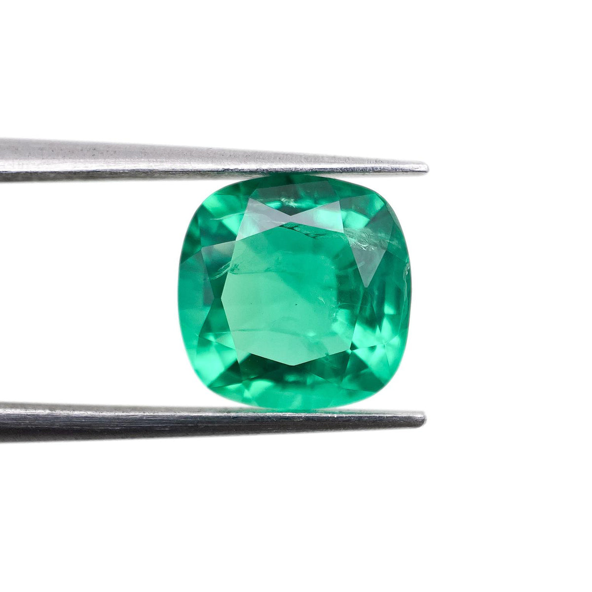 2.75ct | Brilliant Cut Cushion Shape Lab Emerald