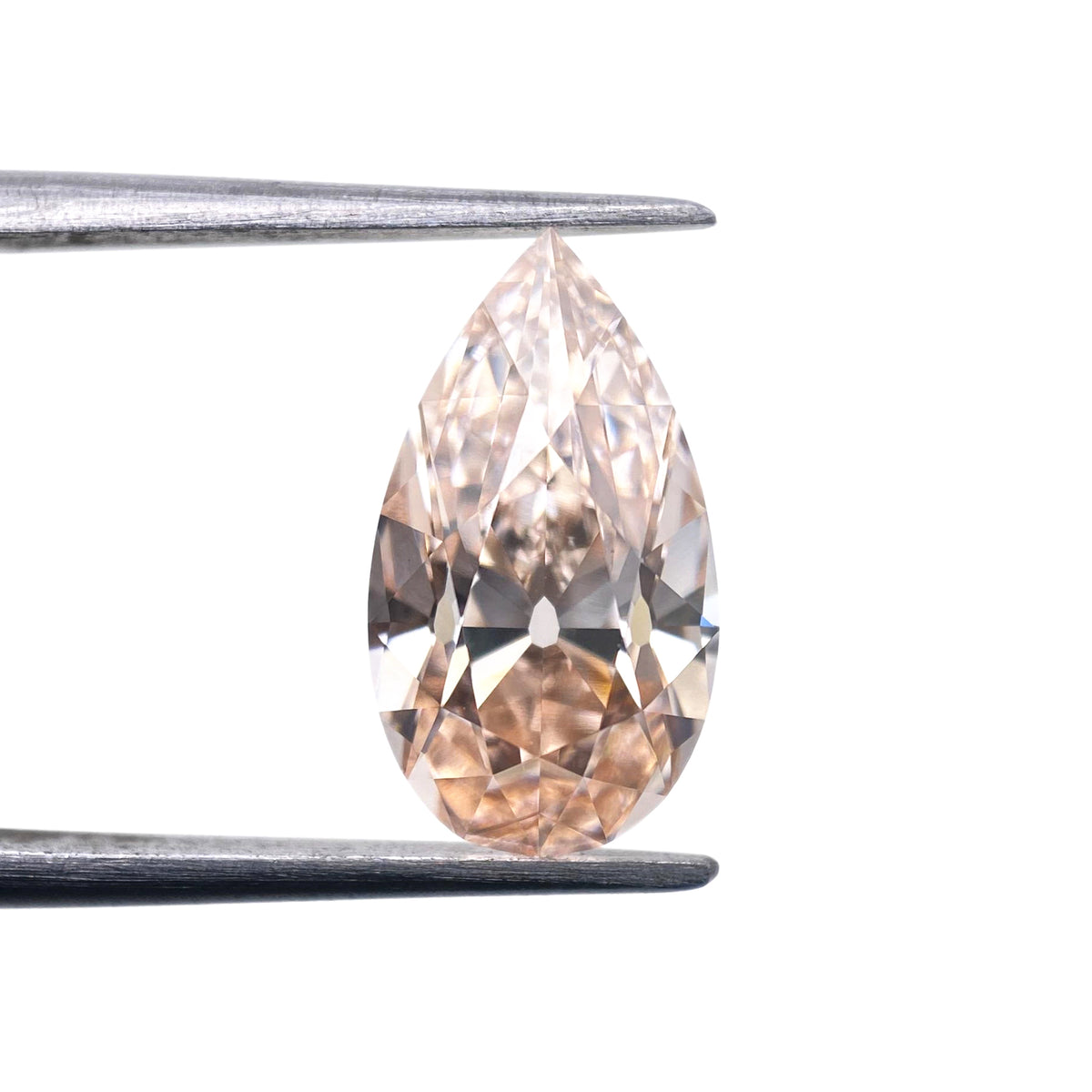 2.13ct | O-P/VVS2 ChampagnePear Shape Old Mine Cut Lab Diamond (IGI)-LITHOS Diamond