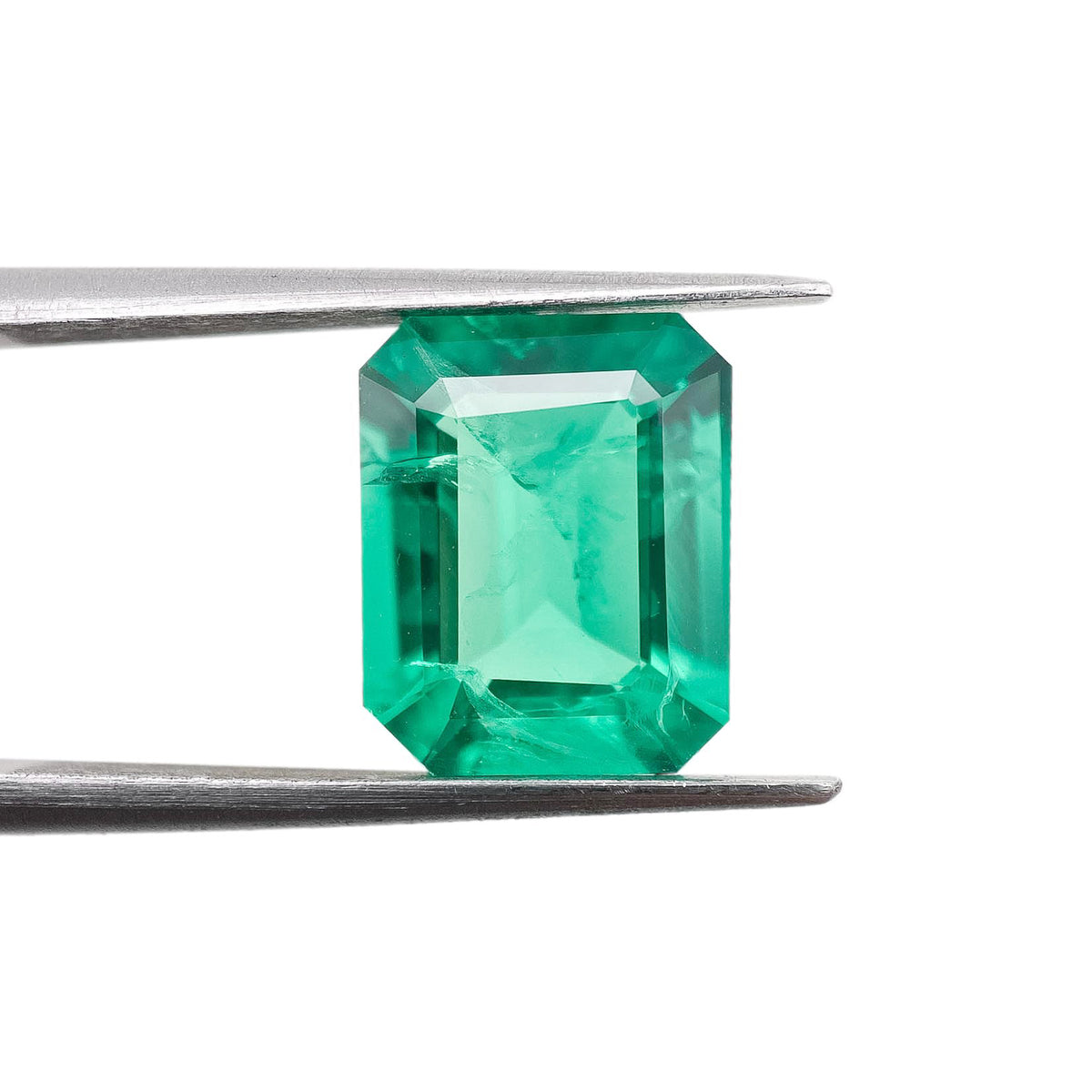 3.19ct | Step Cut Emerald Shape Lab Emerald