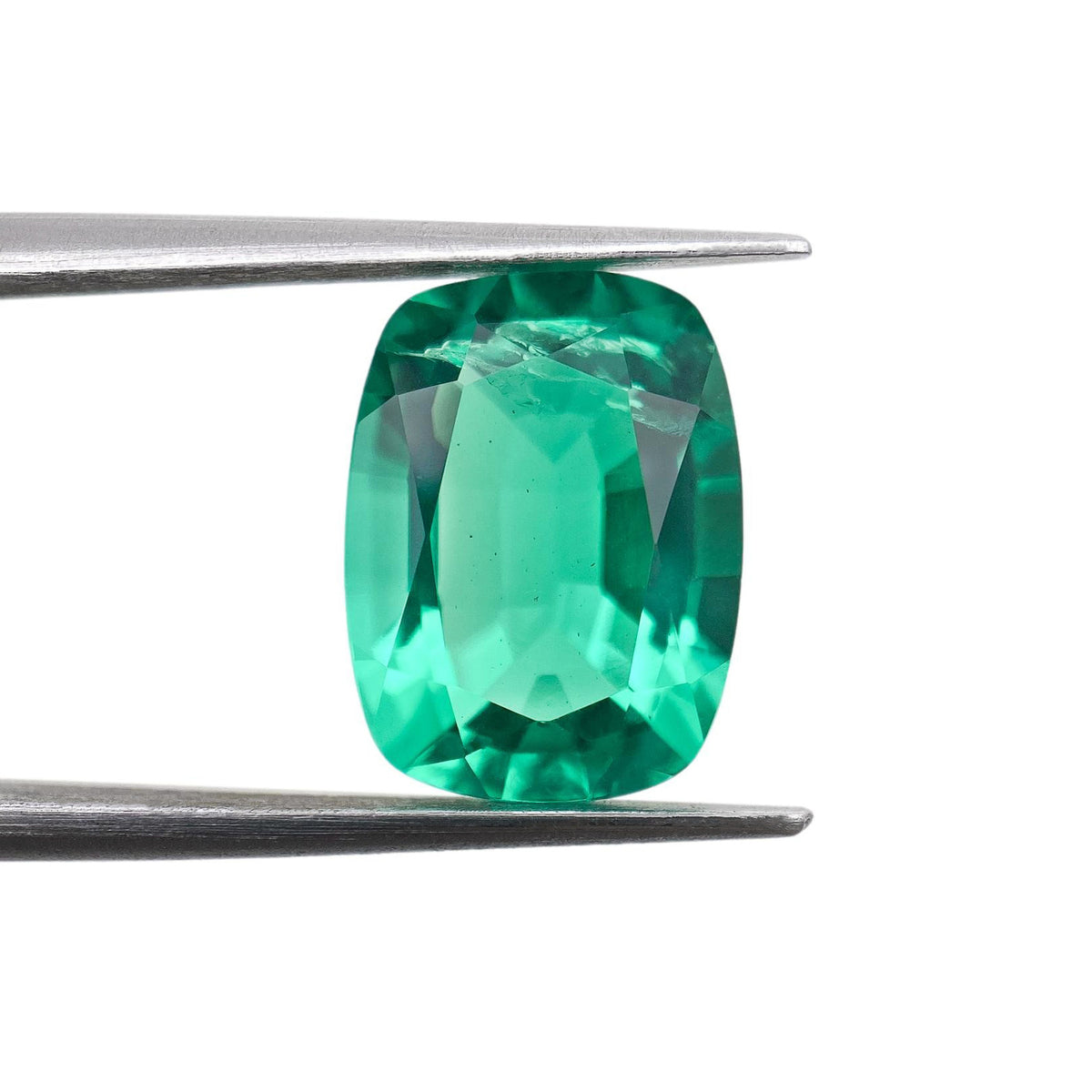 4.20ct | Brilliant Cut Cushion Shape Lab Emerald