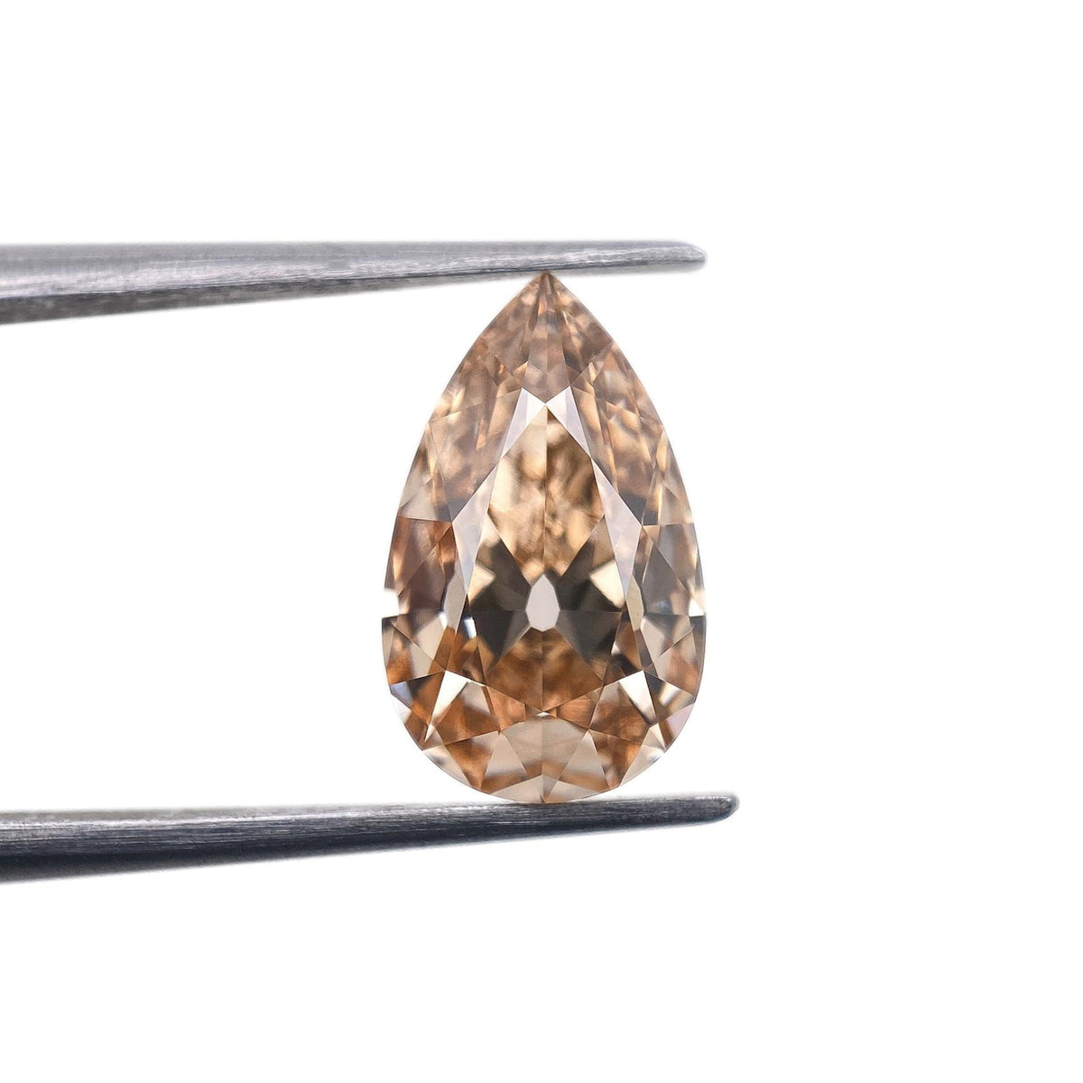 2.39ct | Fancy Light Brown/VS1 Champagne Pear Shape Old Mine Cut Lab Diamond (IGI)