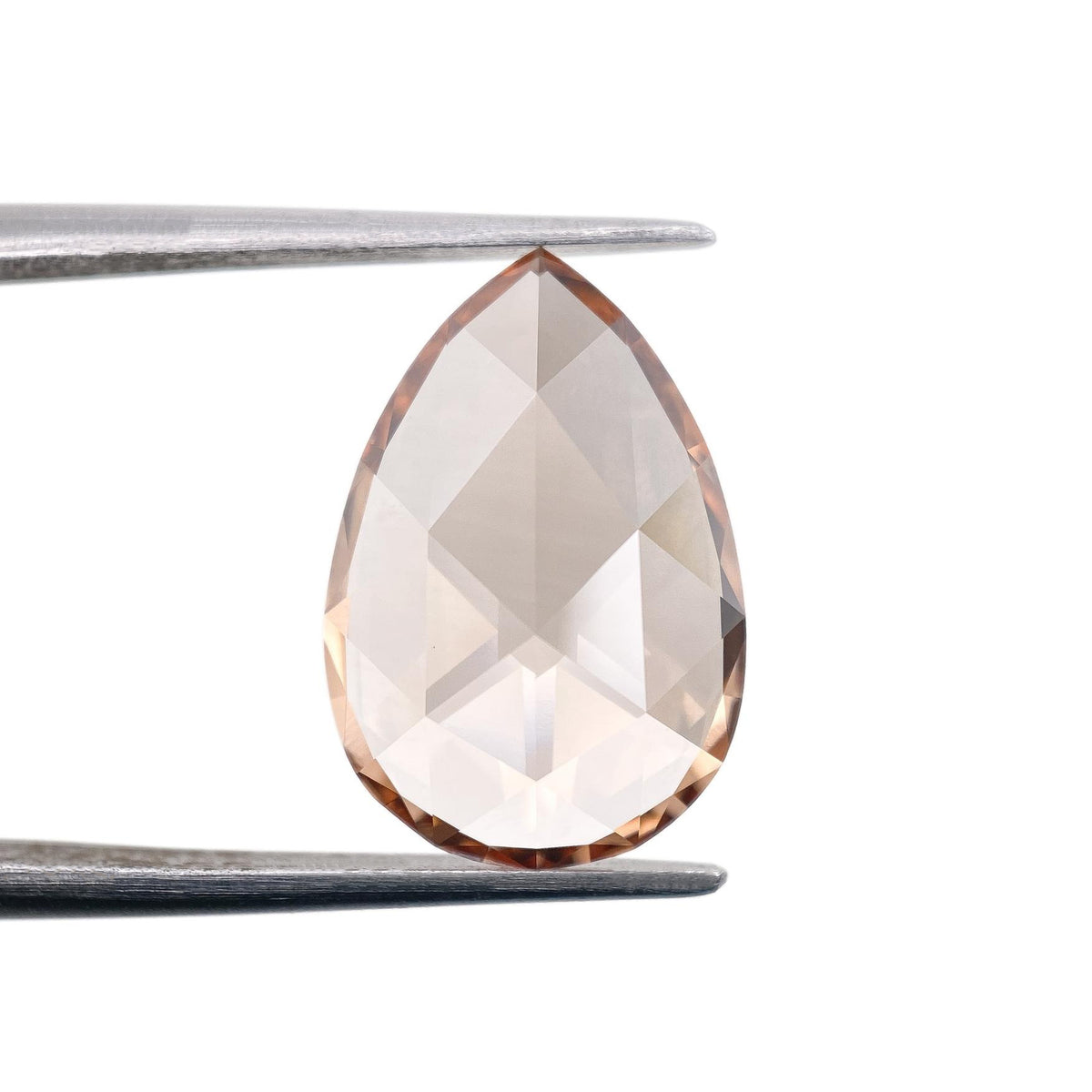 3.17ct | Fancy Brown/VVS2 Champagne Pear Shape Rose Cut Lab Diamond (IGI)