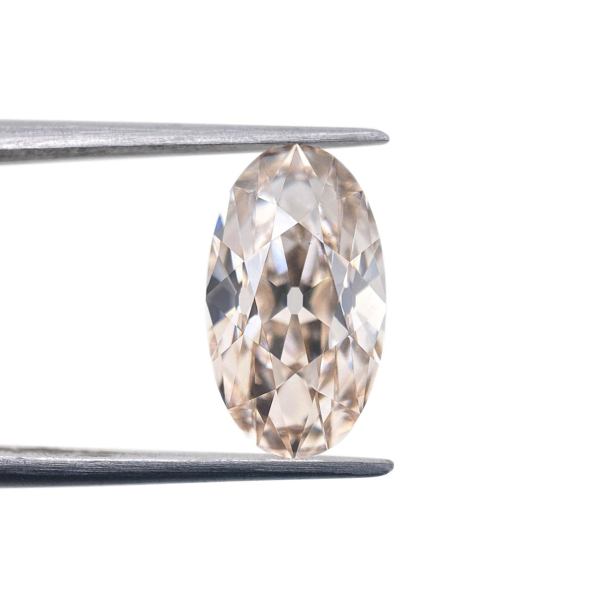 2.75ct | K/VS1 Champagne Oval Shape Old Mine Cut Lab Diamond (IGI)-LITHOS Diamond