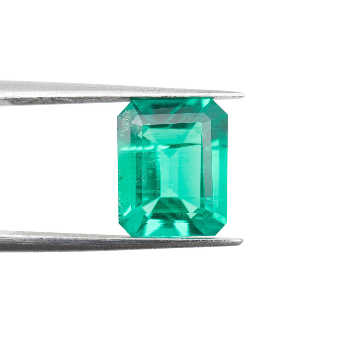 3.95ct | Step Cut Emerald Shape Lab Emerald