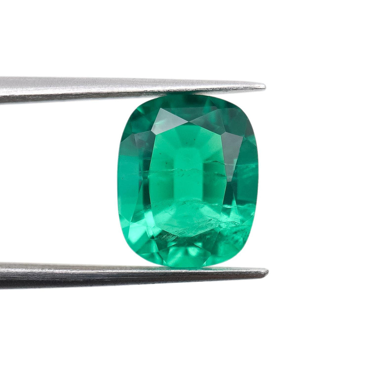 3.90ct | Brilliant Cut Cushion Shape Lab Emerald