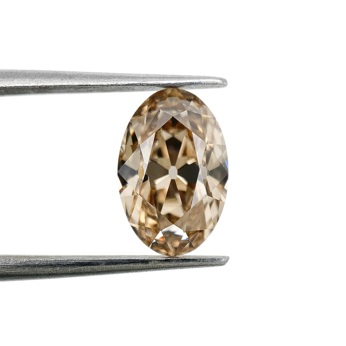 2.36ct | Fancy Light Brown/VVS2 Champagne Oval Shape Old Mine Cut Lab Diamond (IGI)-LITHOS Diamond