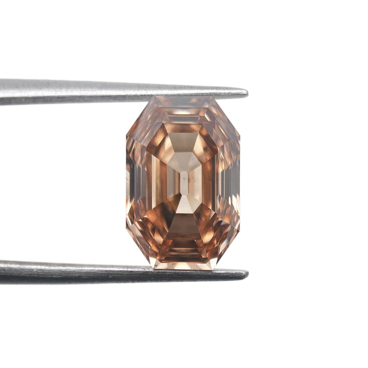 3.28ct | Fancy Brown/VS2 Octagon Shape Step Cut Lab Diamond (IGI)-LITHOS Diamond