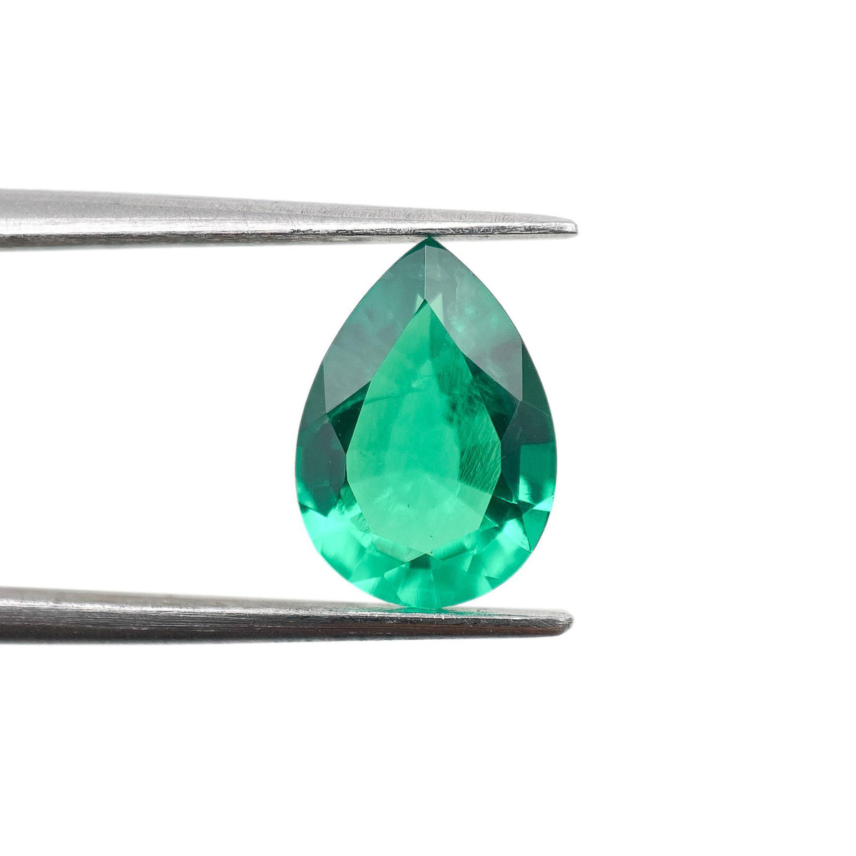 1.82ct | Brilliant Cut Pear Shape Lab Emerald