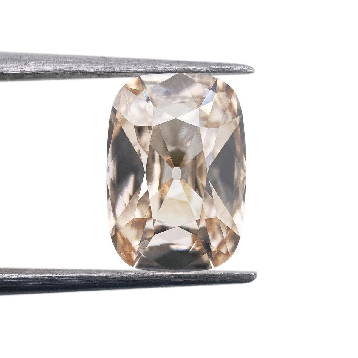 2.63ct | M/VVS2 Champagne Antique Cushion Shape Old Mine Cut Lab Diamond (IGI)-LITHOS Diamond