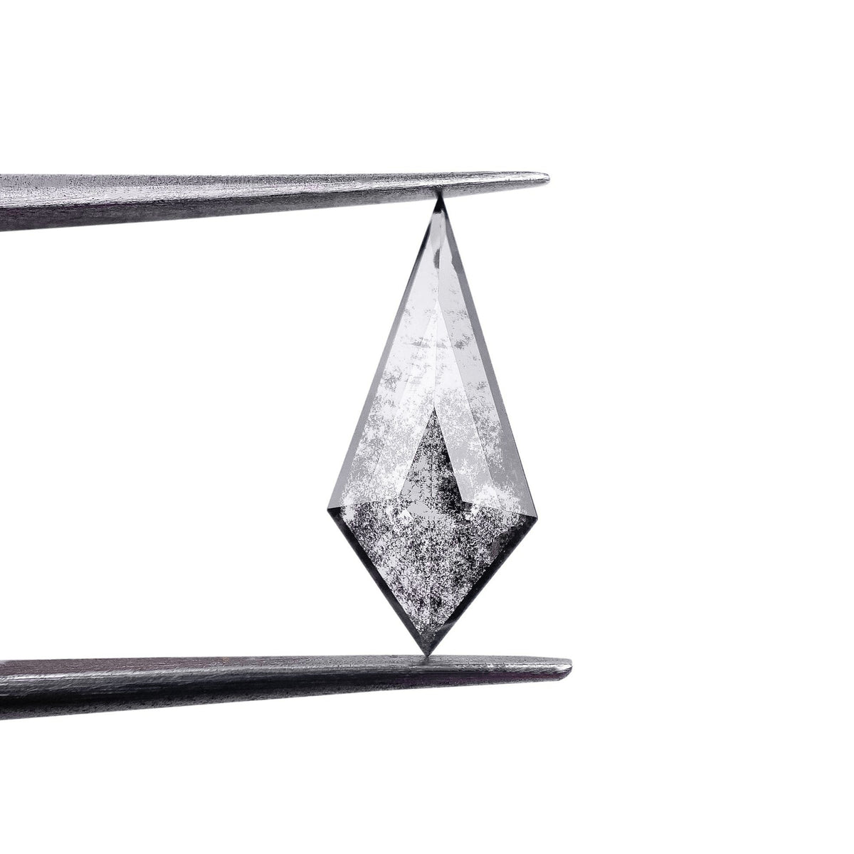 1.39ct | Salt & Pepper Kite Shape Step Cut Lab Diamond