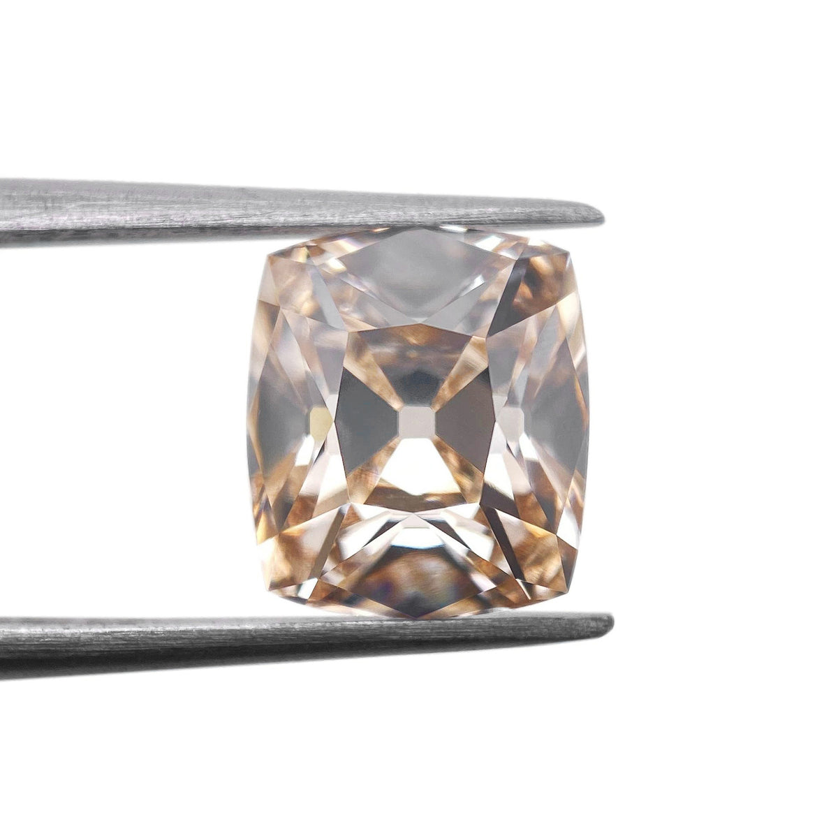2.83ct | S-T/VVS2 Champagne Cushion Shape Peruzzi Cut Lab Diamond (IGI)-LITHOS Diamond