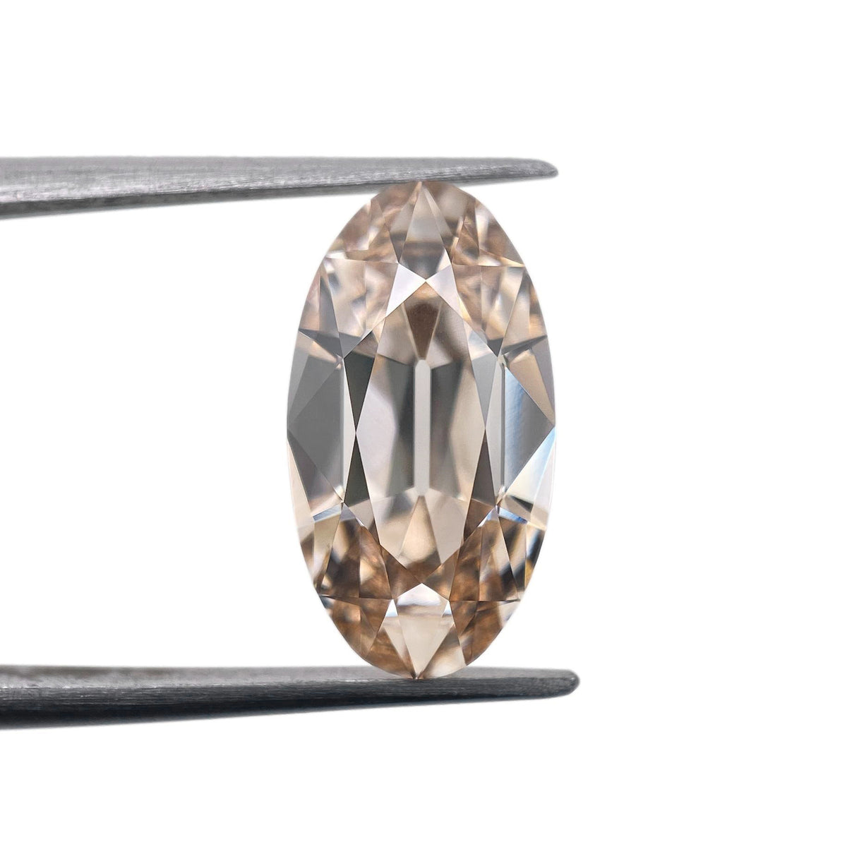3.19ct | Q-R/VVS2 Champagne Oval Shape Old Mine Cut Lab Diamond (IGI)-LITHOS Diamond