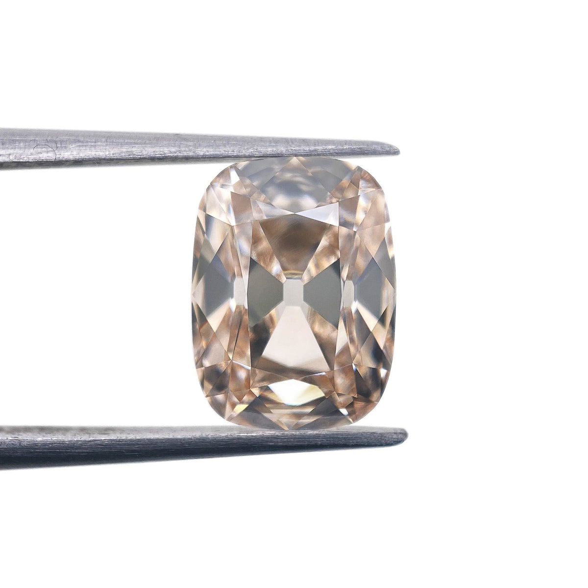 2.86ct | N/VVS2 Champagne Cushion Shape Old Mine Cut Lab Diamond (IGI)-LITHOS Diamond