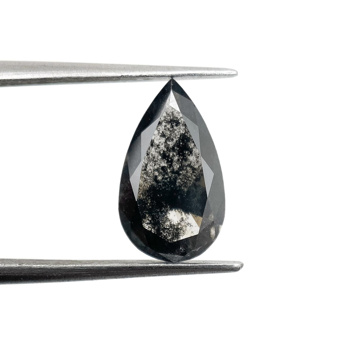 2.01ct | Salt & Pepper Pear Shape Brilliant Cut Lab Diamond