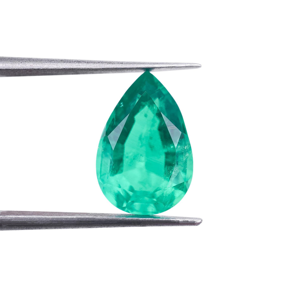 5.48ct | Brilliant Cut Pear Shape Lab Emerald