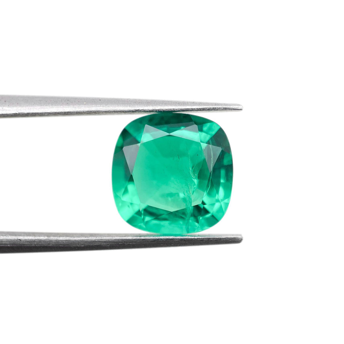2.76ct | Brilliant Cut Cushion Shape Lab Emerald