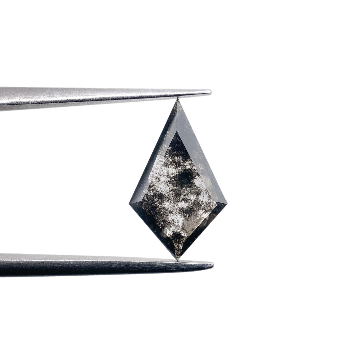 1.35ct | Salt &amp; Pepper Kite Shape Step Cut Lab Diamond