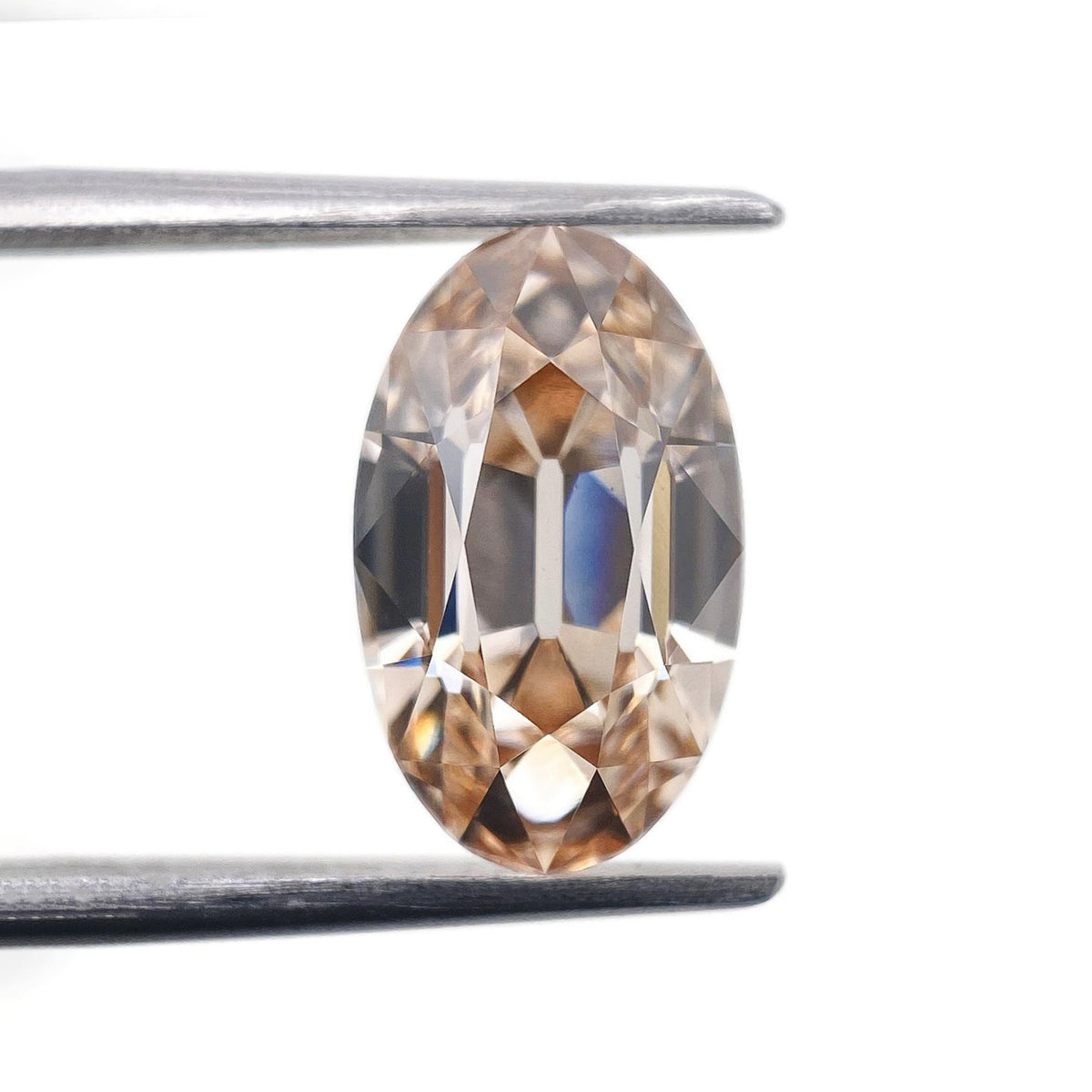 2.19ct | N/VS1 Champagne Oval Shape Old Mine Cut Lab Diamond (IGI)-LITHOS Diamond