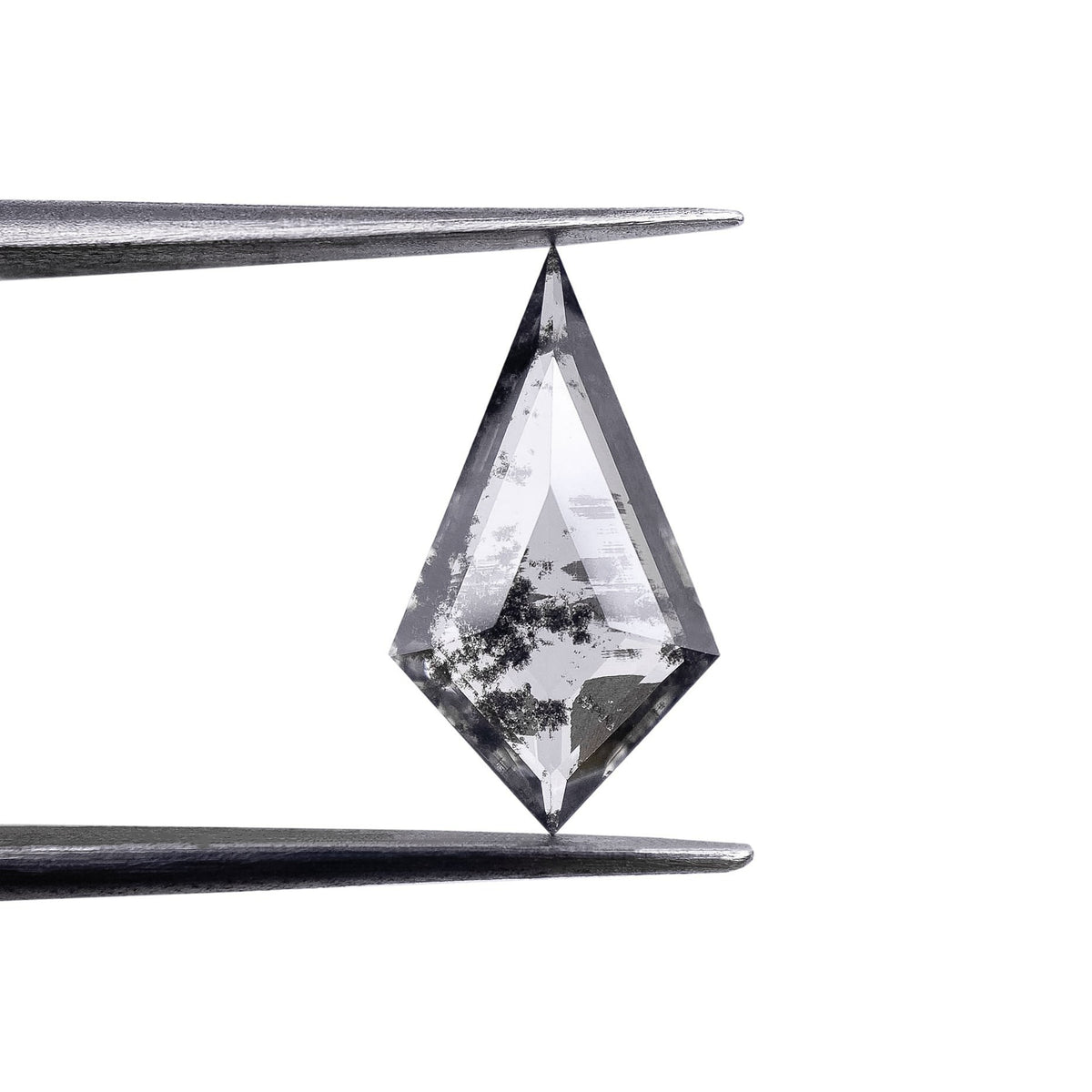 1.50ct | Salt & Pepper Kite Shape Step Cut Lab Diamond
