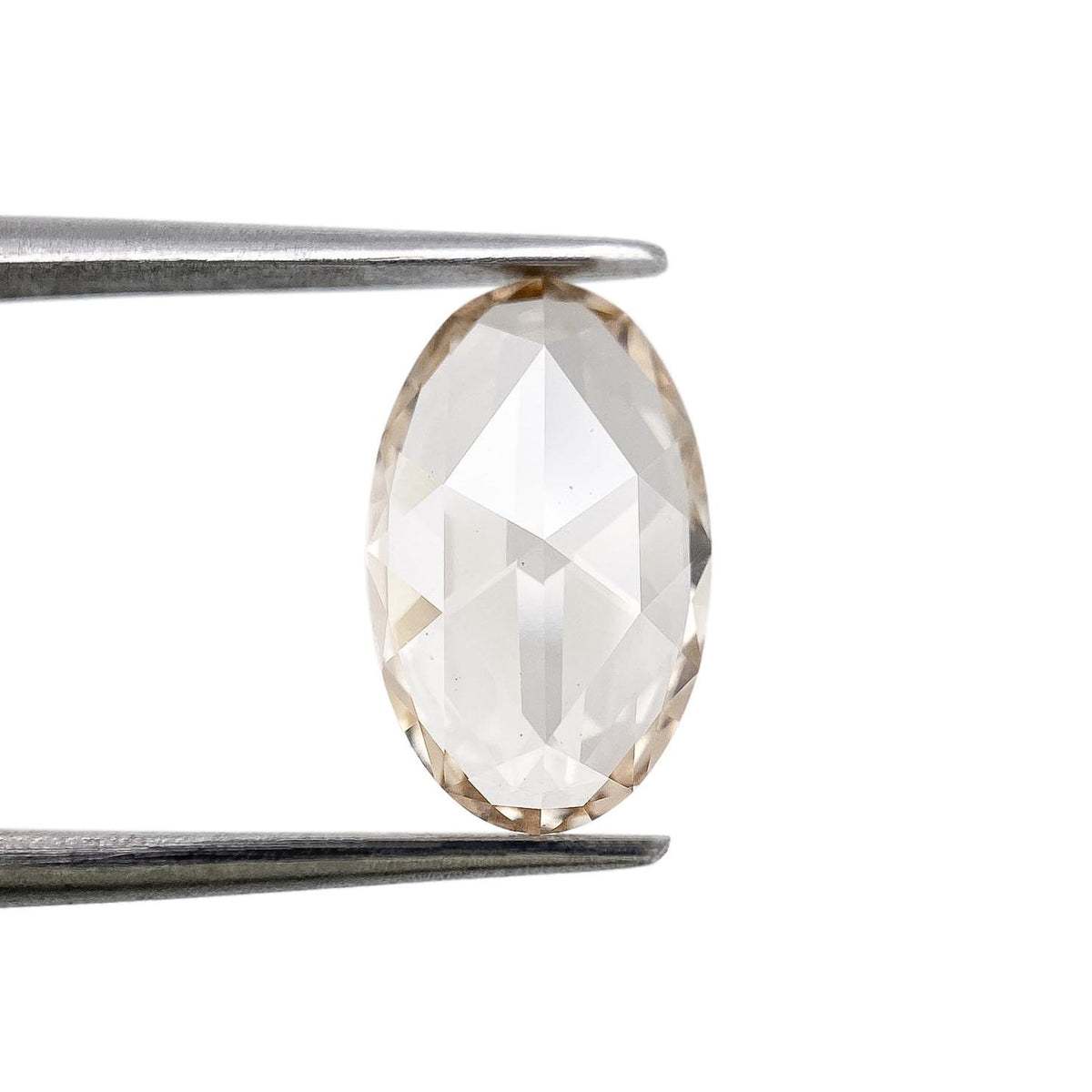 1.25ct | Light Brown/VS1 Oval Shape Rose Cut Lab Diamond (IGI)-LITHOS Diamond