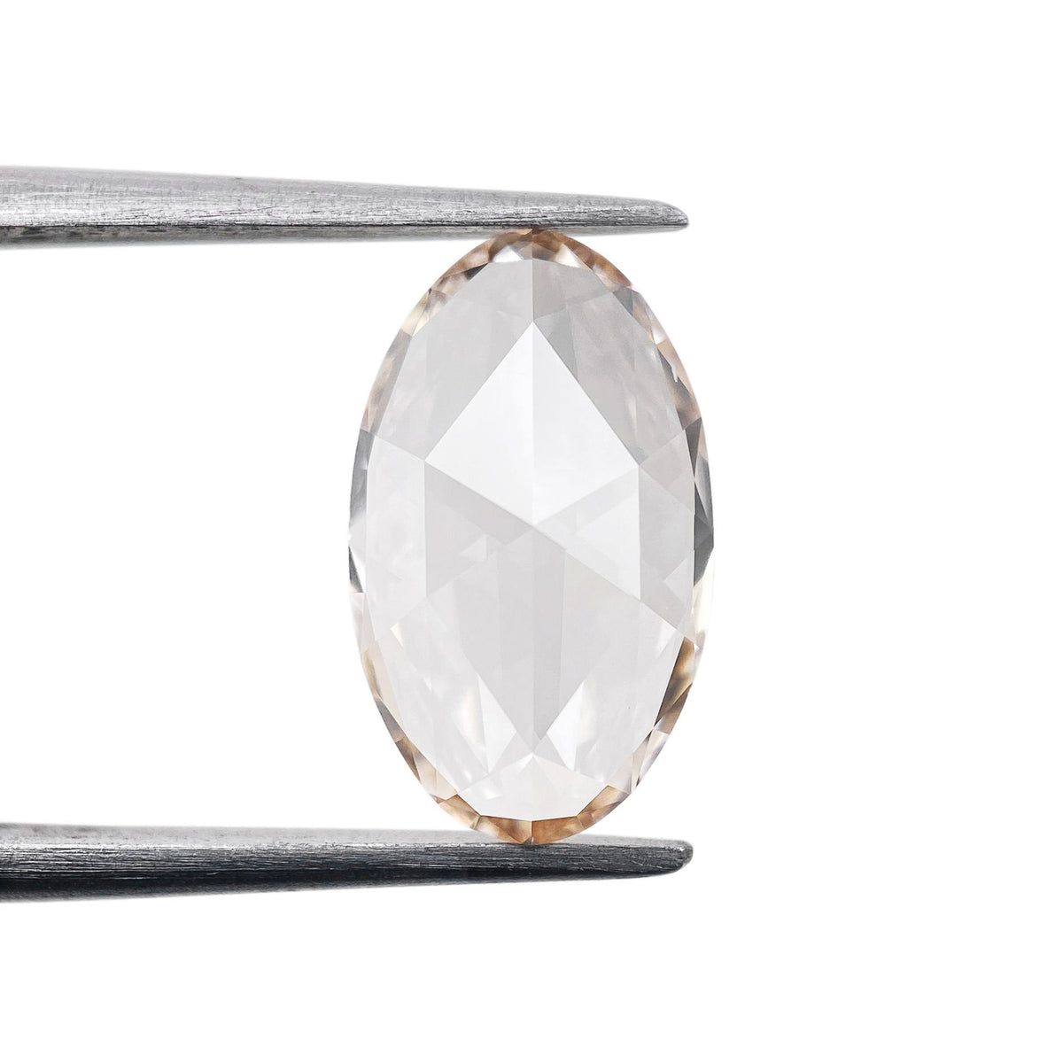 1.23ct | L/VS1 Champagne Oval Shape Rose Cut Lab Diamond (IGI)-LITHOS Diamond