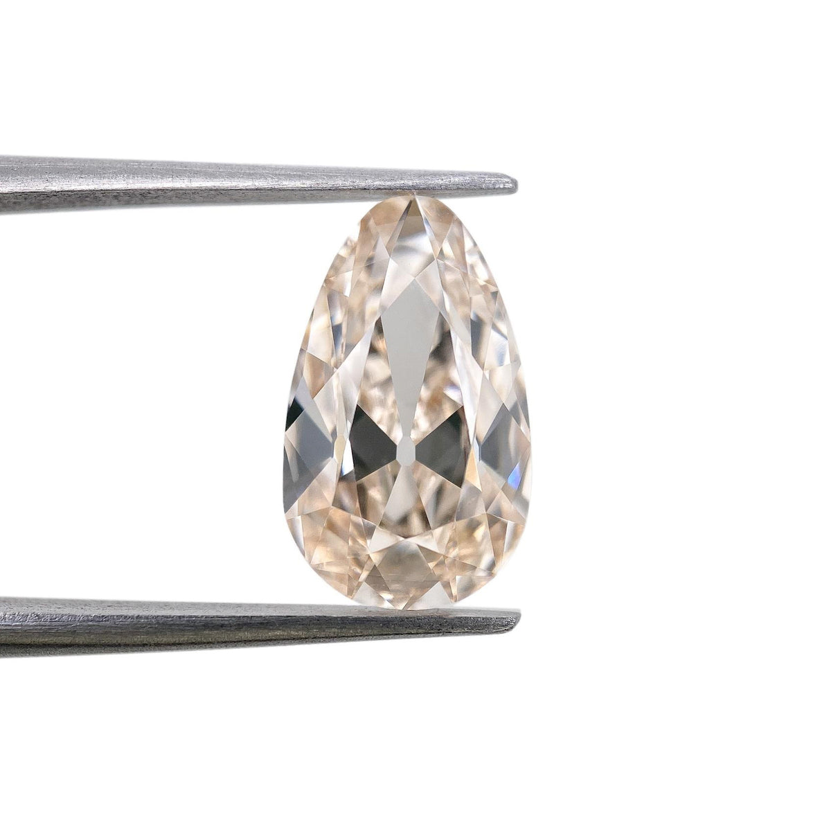 3.06ct | M/VVS2 Champagne Pear Shape Old Mine Cut Lab Diamond (IGI)-LITHOS Diamond
