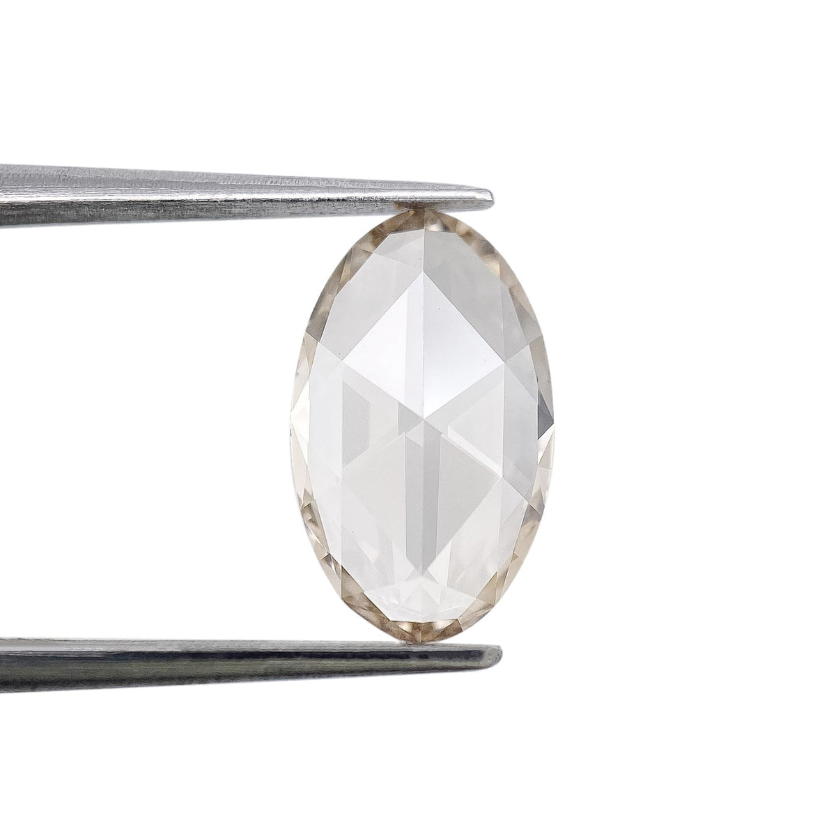 1.19ct | O-P/VVS2 Champagne Oval Shape Rose Cut Lab Diamond (IGI)-LITHOS Diamond