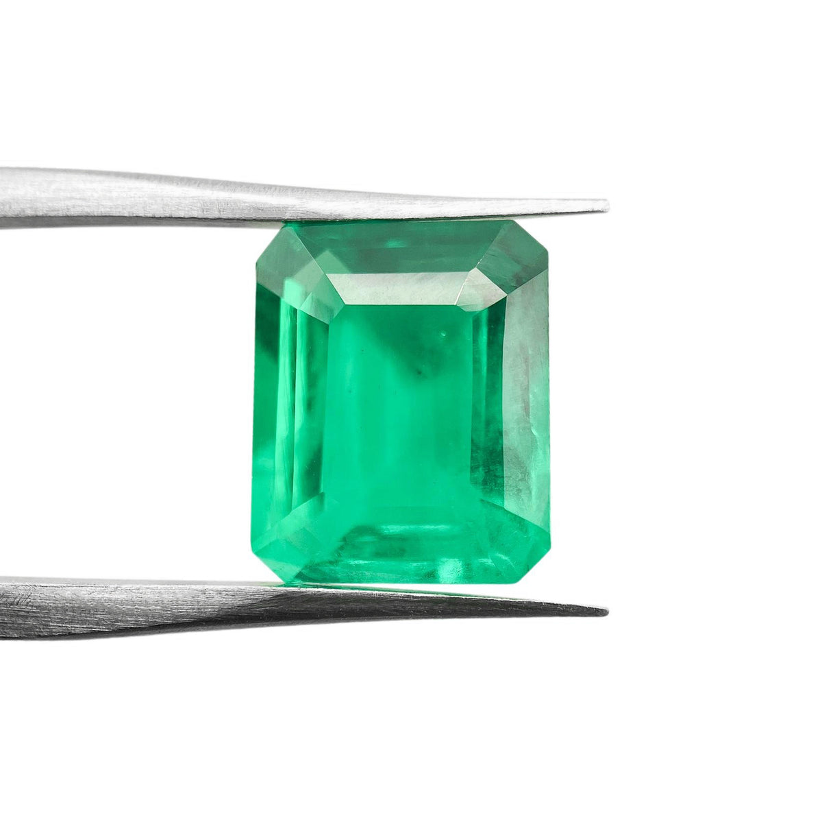 3.92ct | Step Cut Emerald Shape Lab Emerald