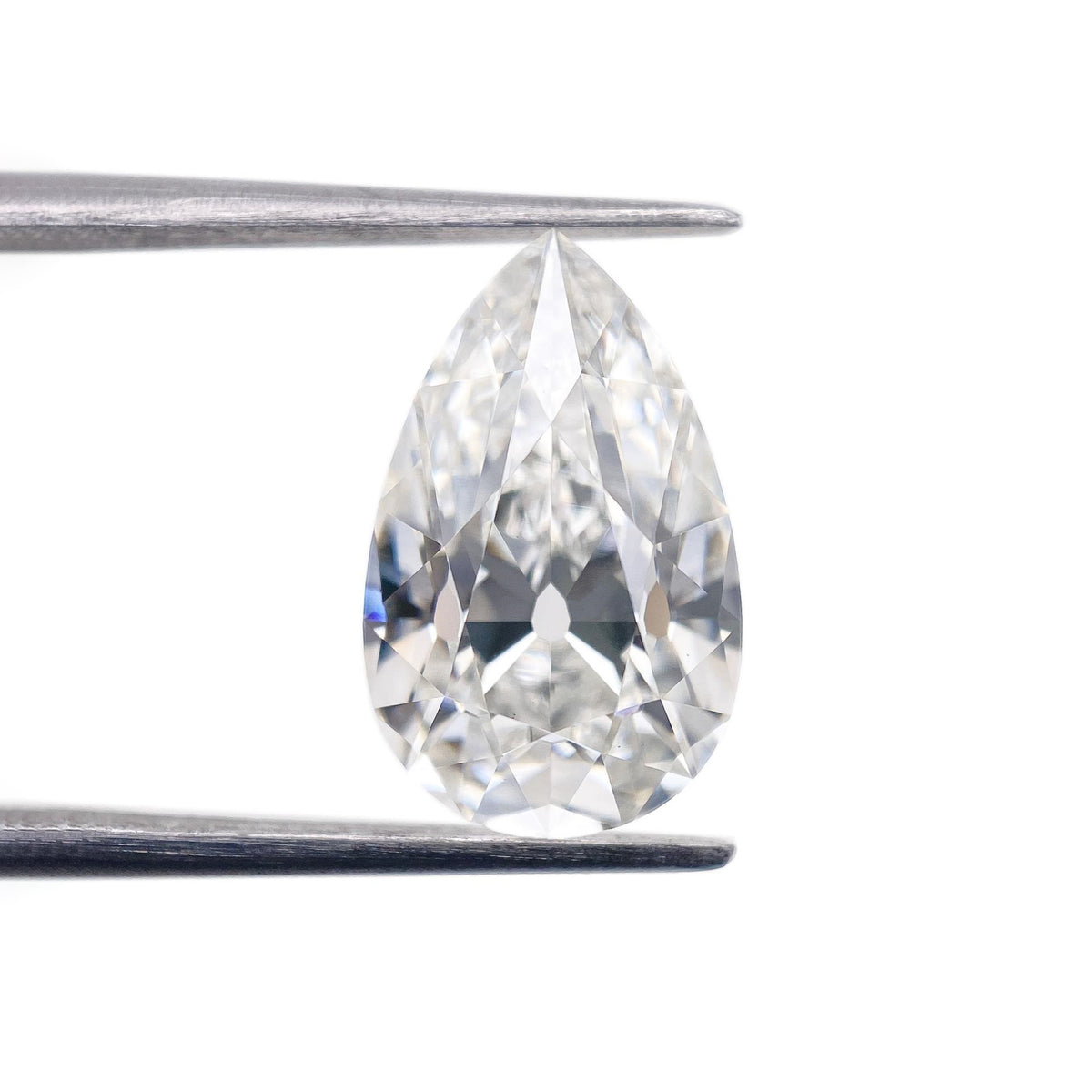 3.86ct | F/VS1 Pear Shape Old Mine Cut Lab Diamond (IGI)
