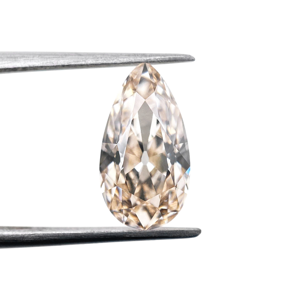 2.06ct | J/VVS2 Champagne Pear Shape Old Mine Cut Lab Diamond (IGI)-LITHOS Diamond