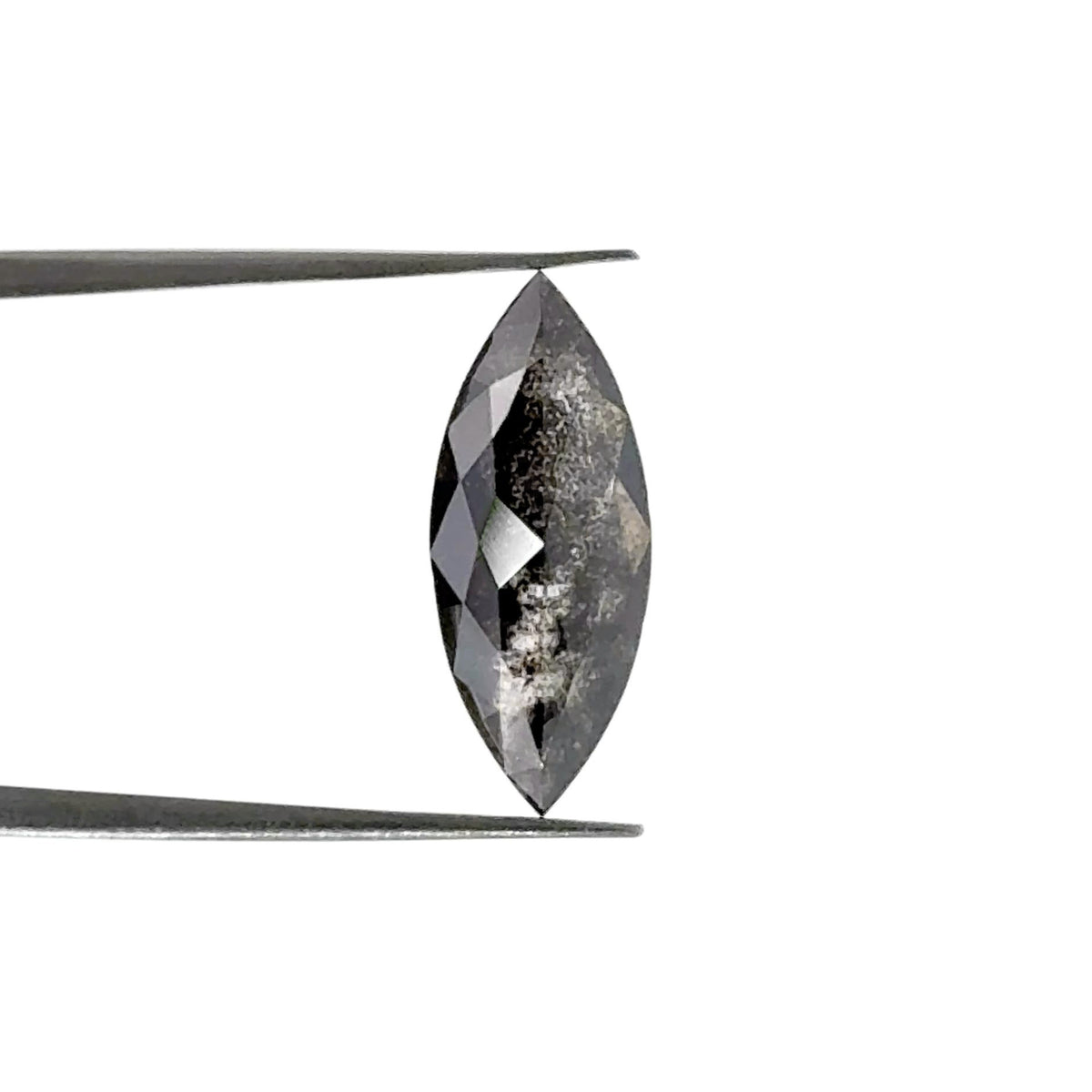 1.62ct | Salt & Pepper Marquise Shape Rose Cut Lab Diamond