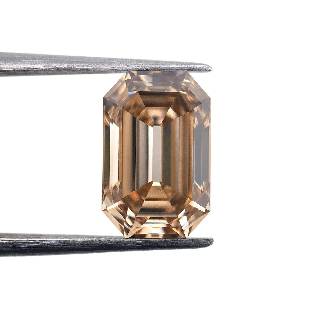 3.17ct | Light Brown/VVS2 Cognac Antique Octagon Shape Step Cut Lab Diamond (IGI)-LITHOS Diamond