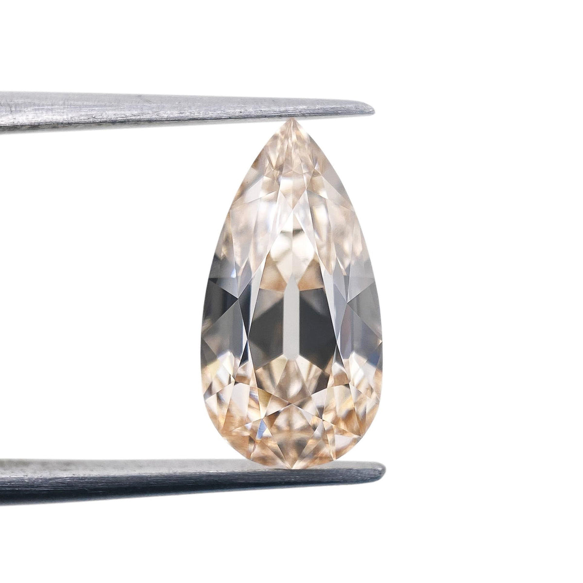 2.27ct | M/VVS2 Champagne Pear Shape Old Mine Cut Lab Diamond (IGI)-LITHOS Diamond