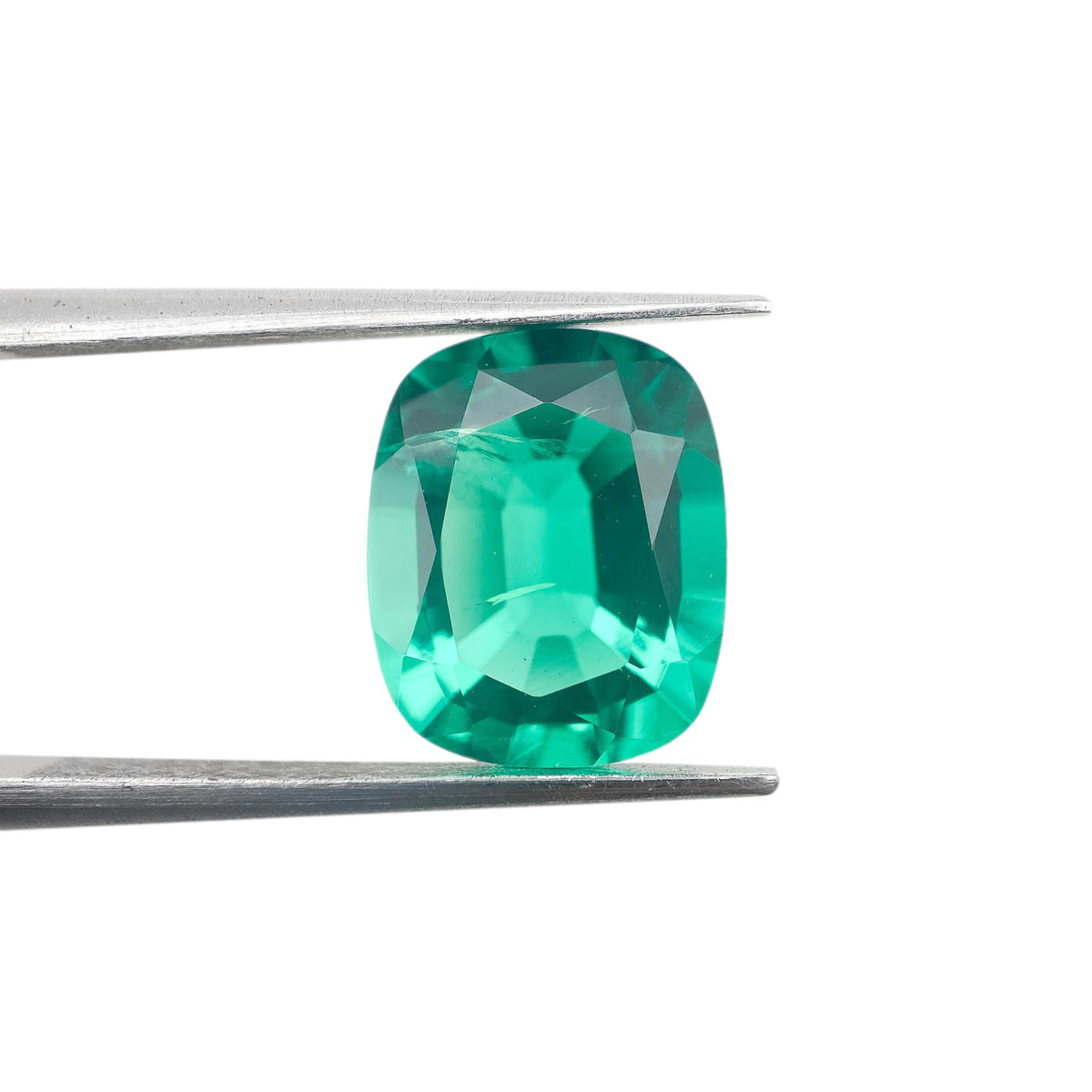 3.98ct | Brilliant Cut Cushion Shape Lab Emerald