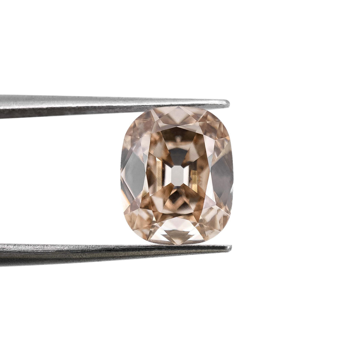 3.01ct |Light Brown/VS1 Cushion Old Mine Cut Lab Diamond (IGI)-LITHOS Diamond
