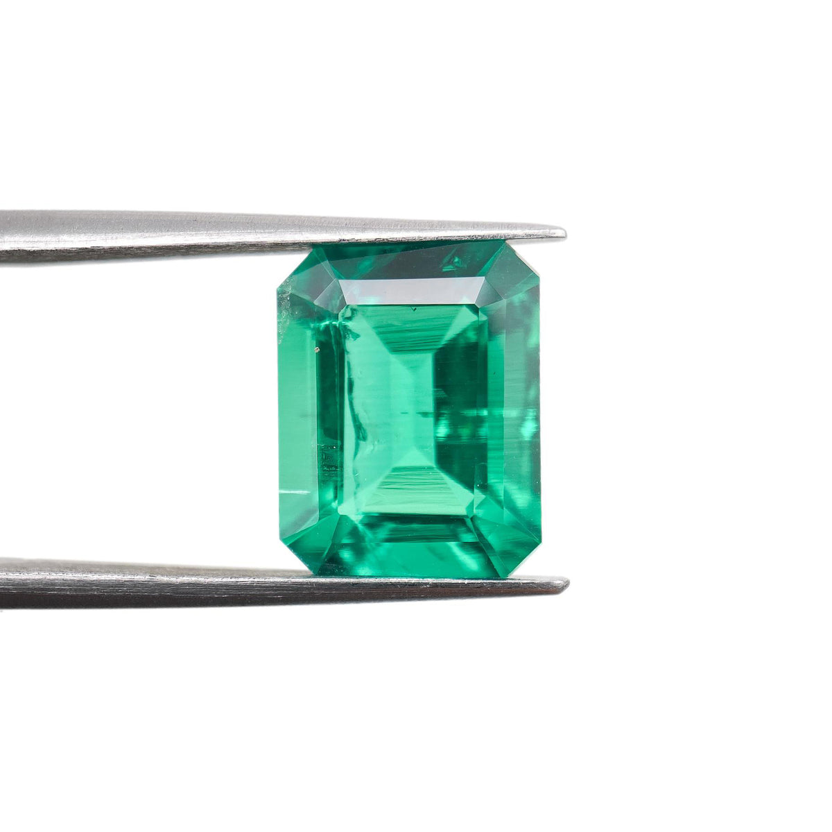 3.81ct | Step Cut Emerald Shape Lab Emerald