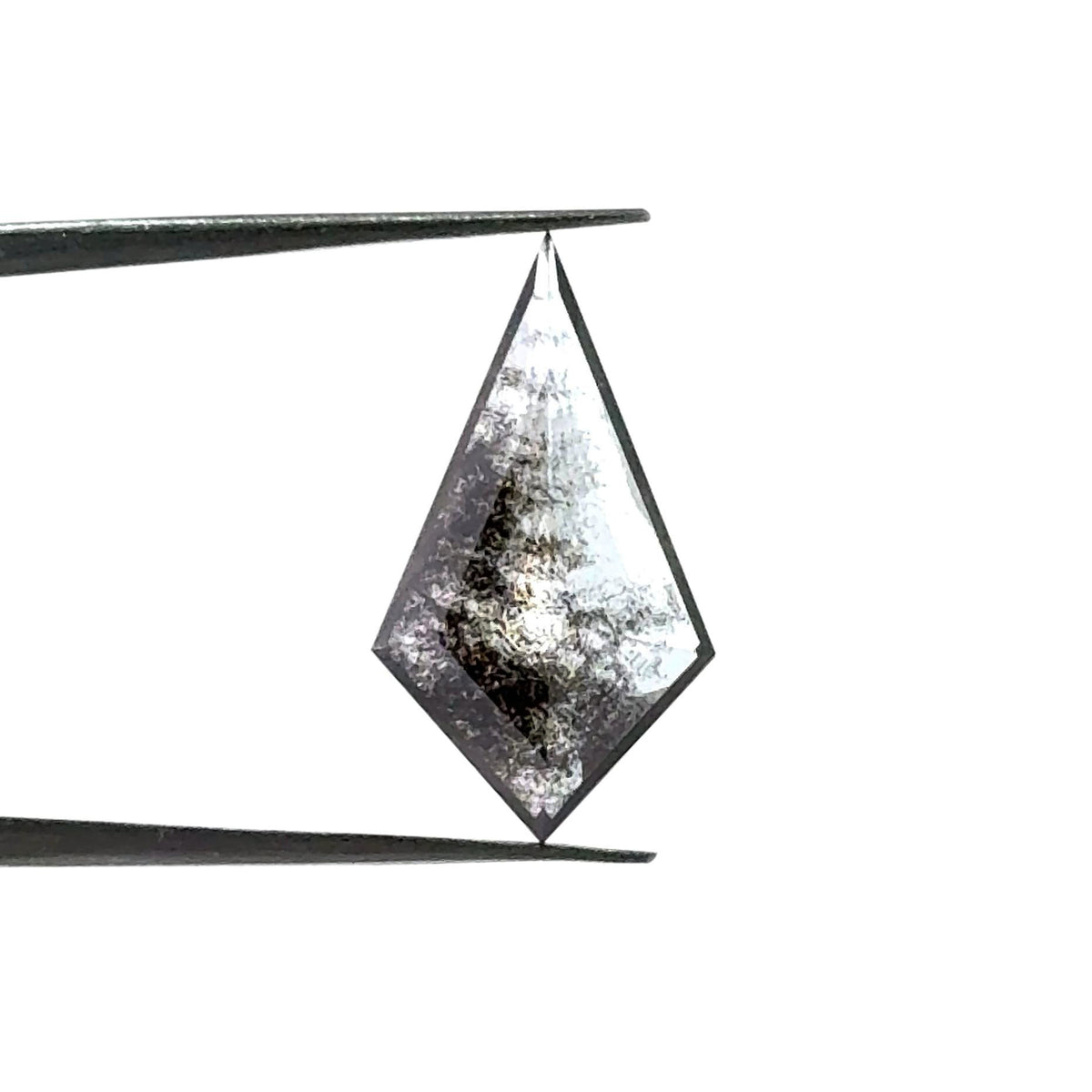 1.77ct | Salt & Pepper Kite Shape Step Cut Lab Diamond