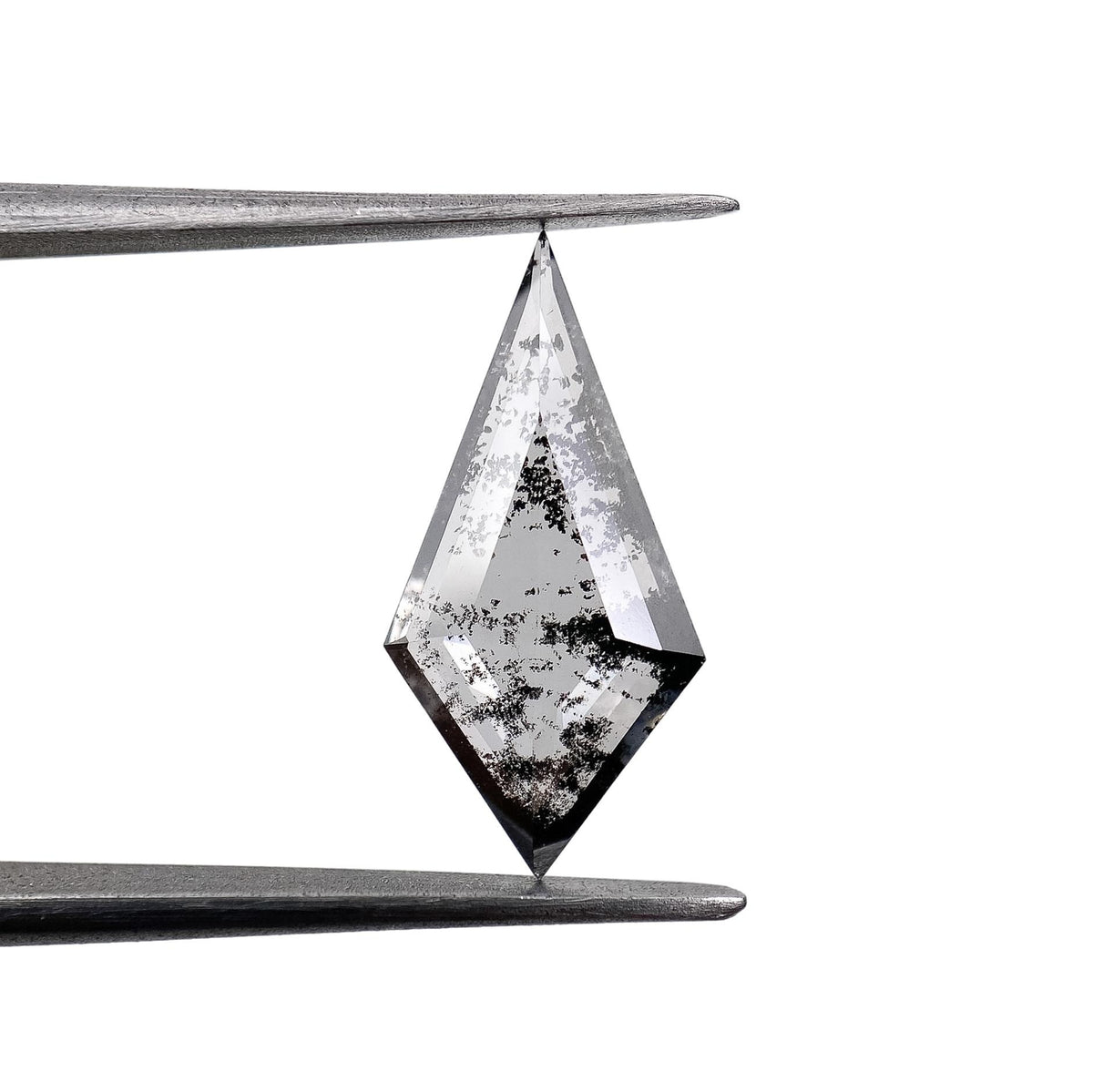 1.46ct | Salt & Pepper Kite Shape Step Cut Lab Diamond