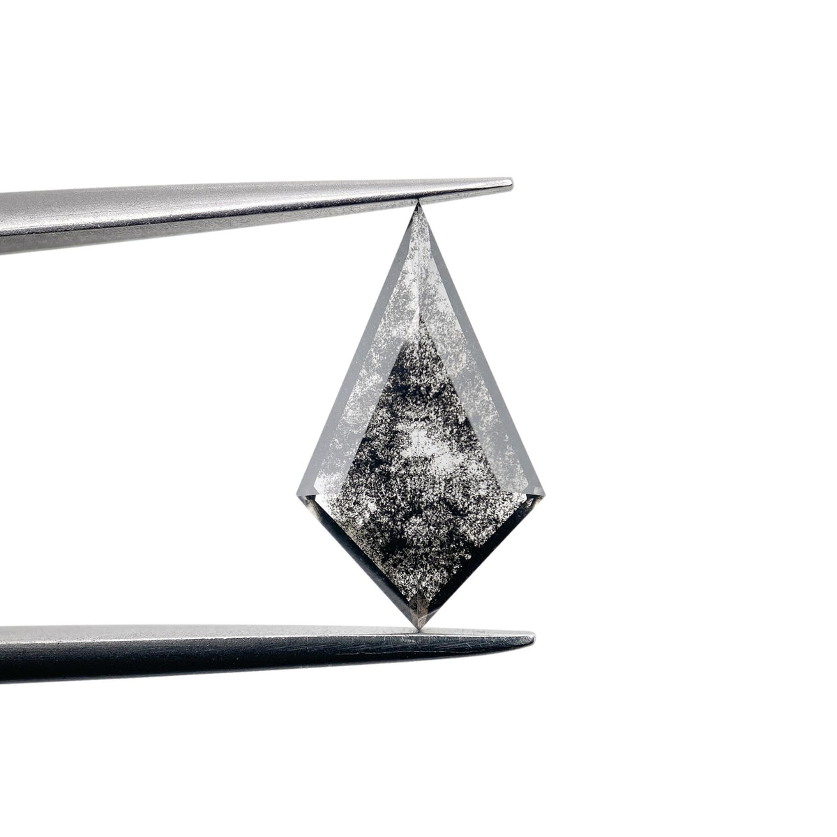 1.80ct | Salt &amp; Pepper Kite Shape Step Cut Lab Diamond
