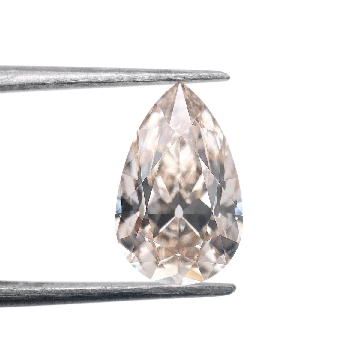 2.70ct | L/VVS2 Champagne Pear Shape Old Mine Cut Lab Diamond (IGI)-LITHOS Diamond